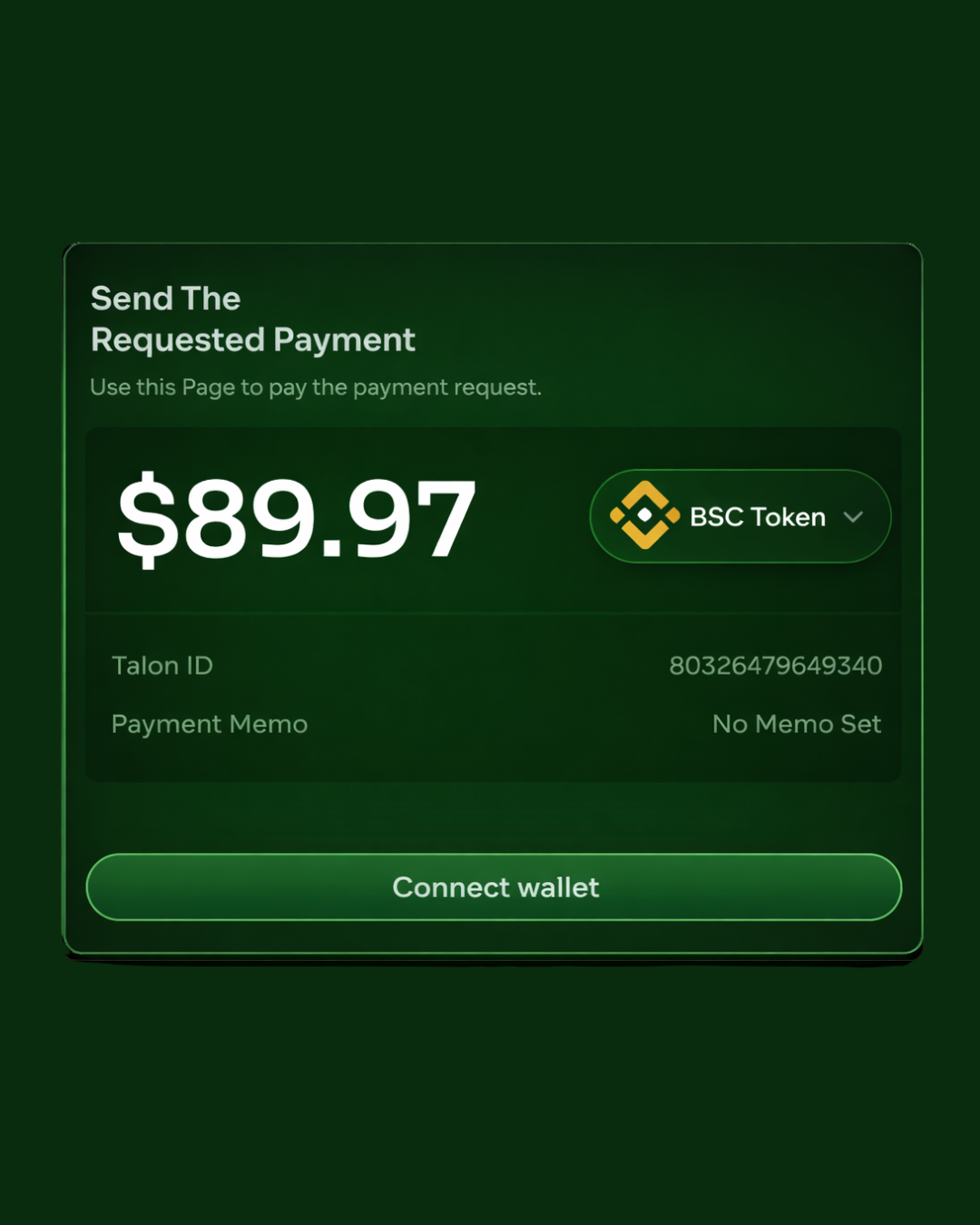 PineDeFi Payment Request